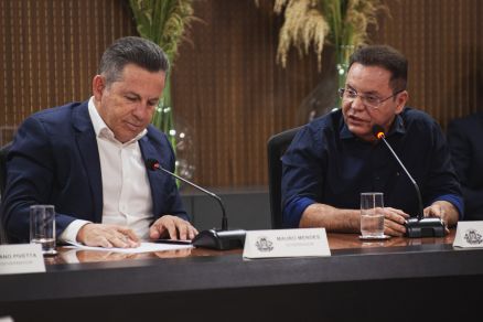 O governador Mauro Mendes e o deputado Eduardo Botelho: composio de chapa para 2026