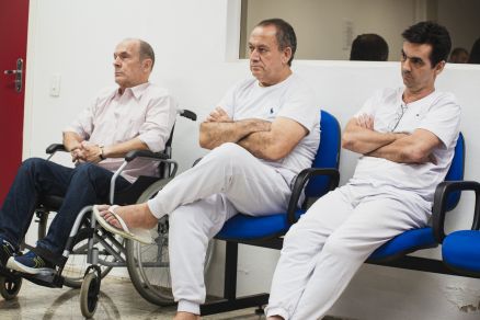 Os rus Etevaldo Caadini, Antnio Gomes da Silva e Hedirlerson Barbosa
