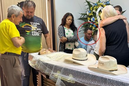 Romero Xavier no velrio de Raquel Cattani, no sbado