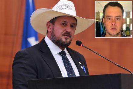 O deputado estadual Gilberto Cattani, que falou sobre a priso. No detalhe, Romero Xavier