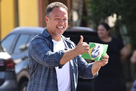 O candidato a prefeito Claudio Ferreira