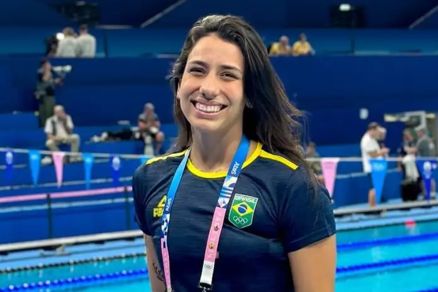 A nadadora Ana Carolina Vieira teve dois episdios de indisciplina