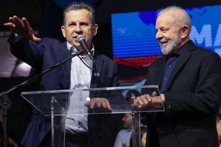 O governador Mauro Mendes e o presidente Lula, no ltimo encontro em agosto do ano passado