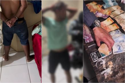 Momento em que a Polcia invade ponto de venda de drogas 