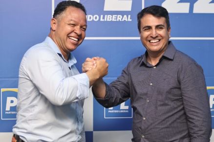 O deputado e pr-candidato, Cludio Ferreira e seu vice, o mdico Altemar Lopes
