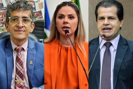 Os vereadores Cezinha Nascimento, Michelly Alencar e Adevair Cabral