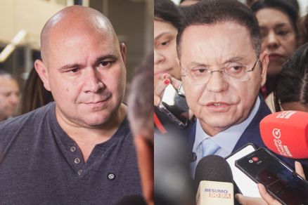 O prefeito Abilio e o deputado Eduardo Botelho