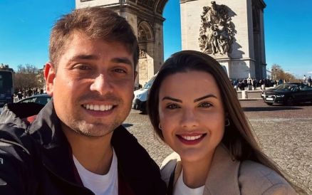 Thalita Valente e o namorado Danilo Romano