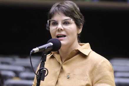 A deputada federal Coronel Fernanda foi para os EUA para participar da posse