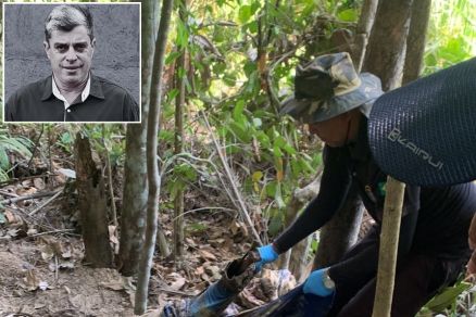 Corpo de Jos Almiro Monte (detalhe) estava em rea de mata 