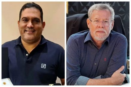 O prefeito de Nova Xavantina, Joo Bang, e o advogado Cebola: disputa eleitoral