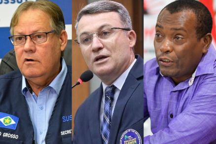 Os suplentes do União Gilberto Figueiredo e Xuxu Dal'Molin; e o suplente do PT Professor Henrique Lopes