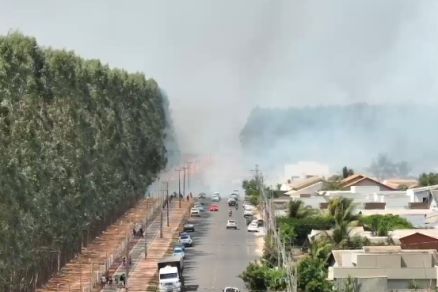 Moradores da região fizeram diversos registros do incidente