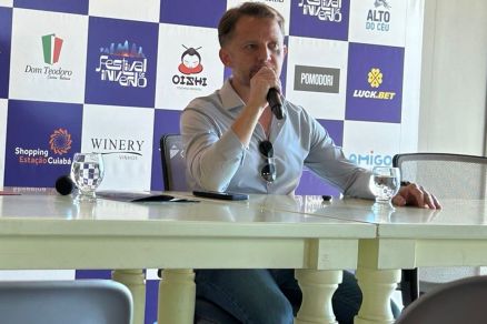 O publicitrio Junior Brasa, um dos organizadores do festival