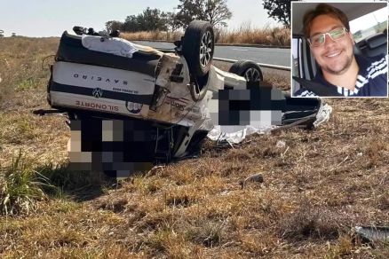 No detalhe Lucas Schroeder, que morreu no acidente