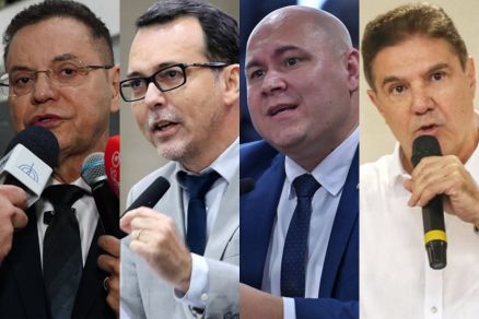Candidatos a prefeito: Eduardo Botelho, Ldio Cabral, Ablio e Kennedy