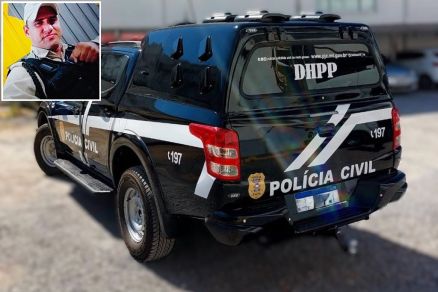 No detalhe, a v�tima Kenio Carlos Orben de Arruda