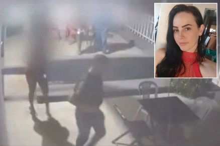 Frame de vdeo mostra Romero, acusado de matar Raquel Cattani (em detalhe) 