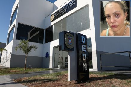 Dbora Sander (detalhe) acusou o ex-companheiro Sanderson Ferreira de Castro Souza