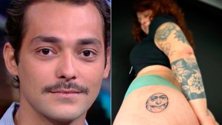 Mariana Romero tatuou rosto de Eduardo Sterblitch no bumbum sem o conhecer