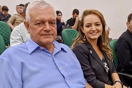 Linoir Lazzaretti e a filha Mauren Lazzareti, secretria de Meio Ambiente