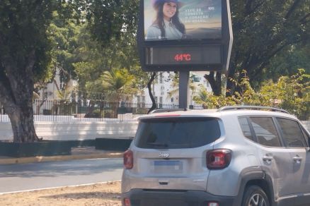 Termmetro da Av. Lava Ps registrou 44C nesta quarta