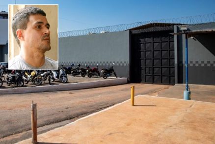 O criminoso Sandro Silva Rabelo, o “Sandro Louco”, que está preso na PCE