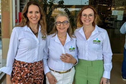 Rafaela, Paulete e Letcia Grando  que gerenciam empresa 