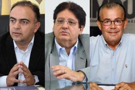 O secret�rios da Prefeitura: Francisco Vuolo, Ant�nio Possas; e Jo�o Carlos Hauer