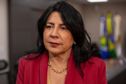 A prefeita de Cceres e candidata  reeleio, Eliene Liberado Dias
