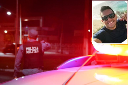 O advogado Weberkrey Ribeiro Botelho (detalhe), que foi assassinado em 2022