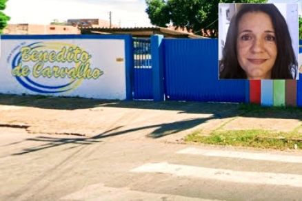 Fernanda (detalhe) lecionava na Escola Estadual Benedito de Carvalho