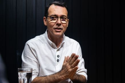 O candidato a prefeito de Cuiab Ldio Cabral 