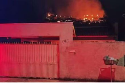A casa onde a jovem foi queimada, em Paranatinga
