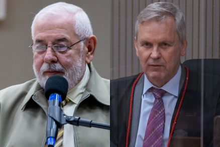 Os desembargadores Jos Zuquim Nogueira e Gilberto Giraldelli