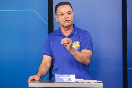 O candidato a prefeito de Cuiab, Eduardo Botelho 