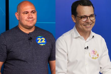 Os candidatos a prefeito Ablio Brunini e Ldio Cabral