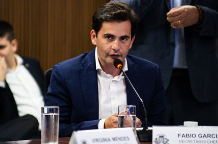 O secret�rio chefe da casa Civil, F�bio Garcia, que rebateu ataque de petista