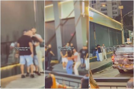 Frames de vdeo mostram briga 