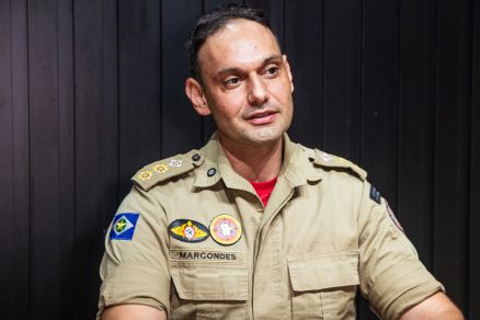 O diretor operacional adjunto dos Bombeiros, tenente-coronel Marcondes