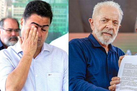 O prefeito Emanuel Pinheiro e o presidente Lula: reprova��o popular