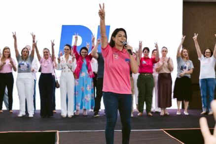 Michelle em evento do PL Mulher em 2024