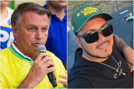 Jair Bolsonaro e Edgar Oliveira, condenado na chacina