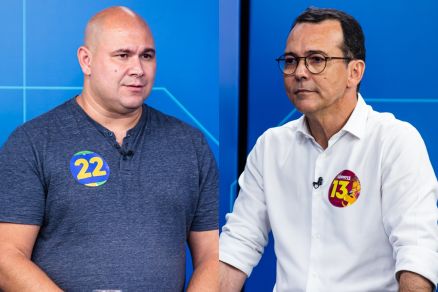 Os candidatos Ablio Brunini e Ldio Cabral, que disputam a Prefeitura de Cuiab