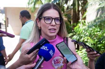 A jornalista Rafaela Fvaro, que  presidente do PSD Mulher