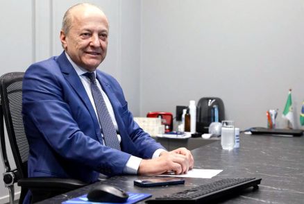 O vice-governador Otaviano Pivetta, que lidera comitiva (Foto Secom MT)