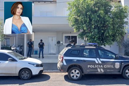 A empresria Taiza Tosatt Eleoterio da Silva (detalhe), que foi presa em operao