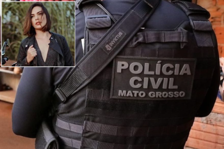 Taiza Tossat Eleotrio da Silva (detalhe), proprietria da DT Investimentos, presa na ltima quinta-feira (31), em Sinop