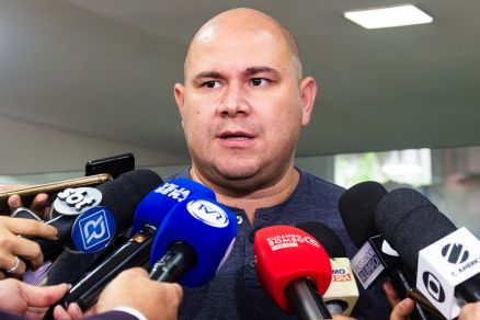 O prefeito eleito de Cuiab Abilio Brunini, que visitou a Cmara nesta manh