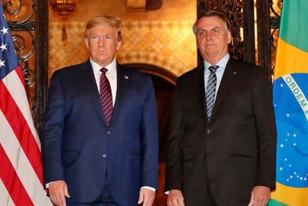 Encontro entre Donald Trump e Jair Bolsonaro durante presidncia do lder brasileiro